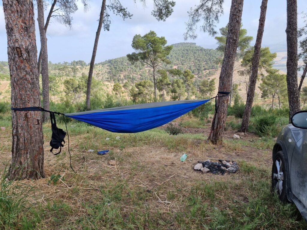 Gilboa mountain camping in Israel