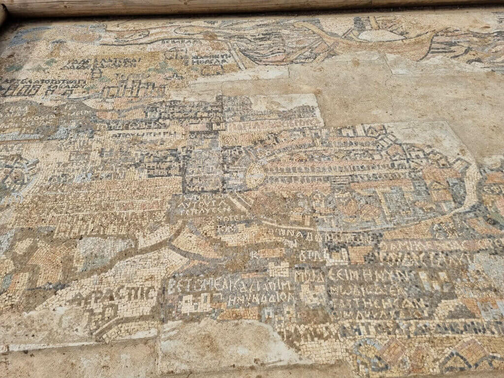 Recostruction of Madaba mosaic
